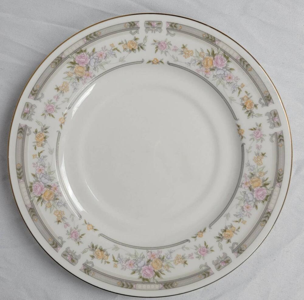 Farberware Fine China Southampton 1992 223K China Side Plate Pink Rose Floral